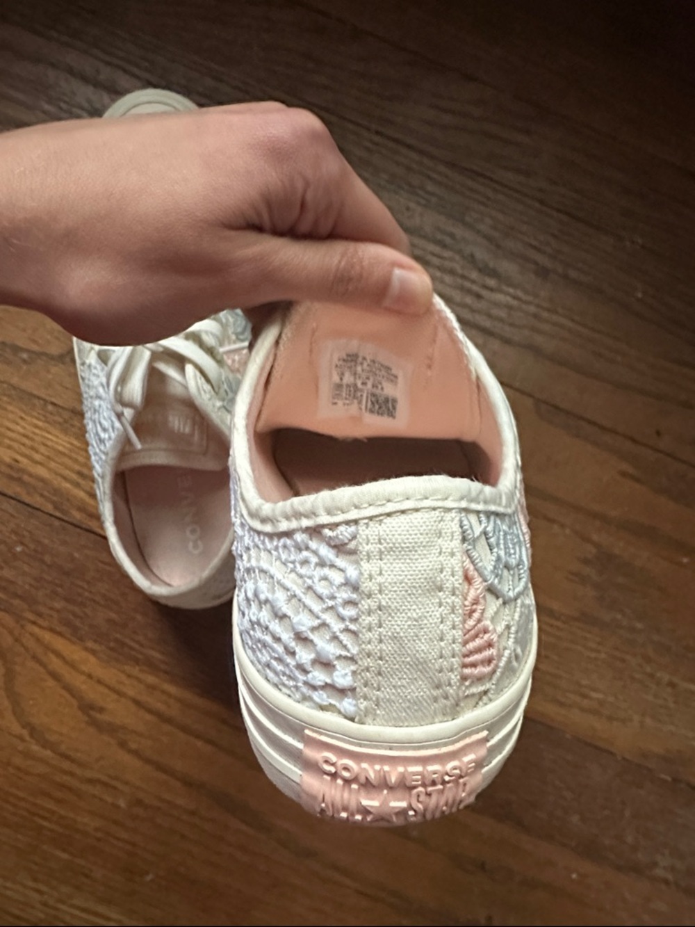 Converse Embroidered Flower Sneakers 9 - Picture 3 of 7